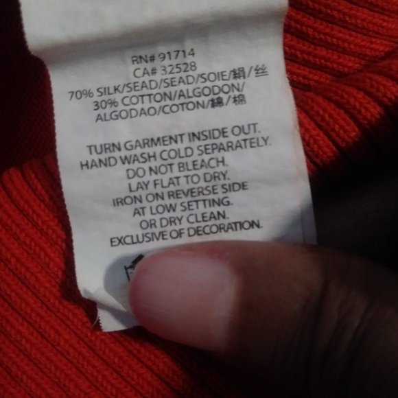 Armani Exchange Orange Cardigan - Picture 4 of 4